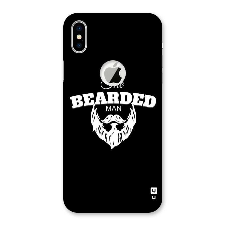 The Bearded Man Back Case for iPhone XS Logo Cut