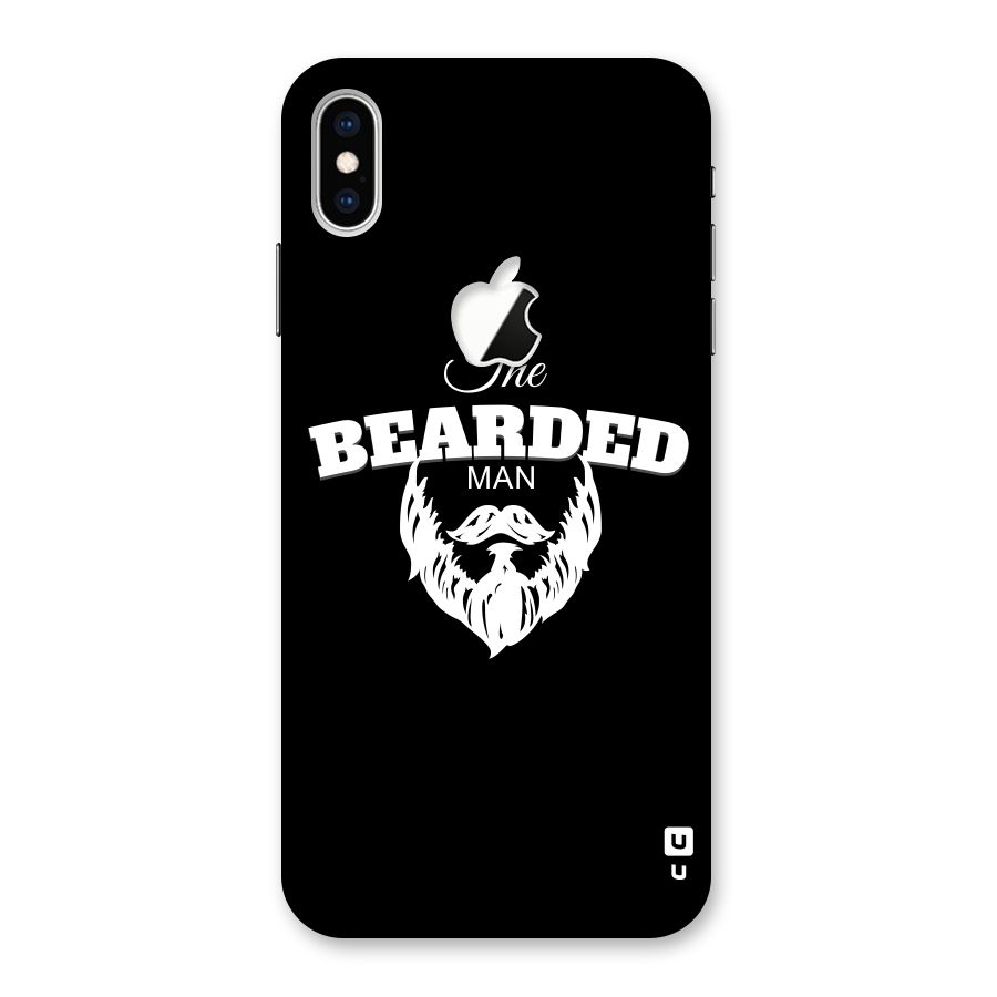 The Bearded Man Back Case for iPhone XS Max Apple Cut