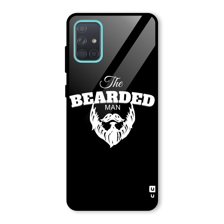 The Bearded Man Glass Back Case for Galaxy A71