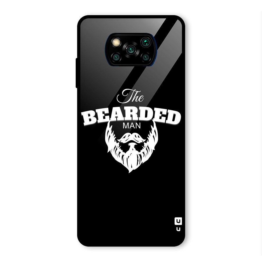 The Bearded Man Glass Back Case for Poco X3 Pro