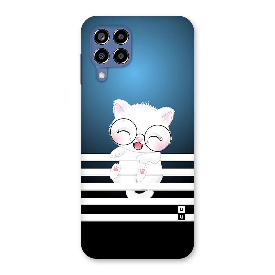 The Cat on Stripes Back Case for Galaxy M53 5G