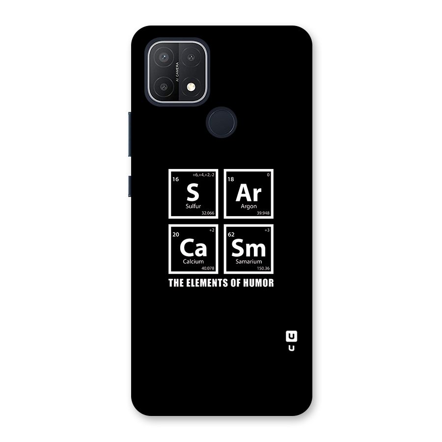 The Elements of Humor Back Case for Oppo A15