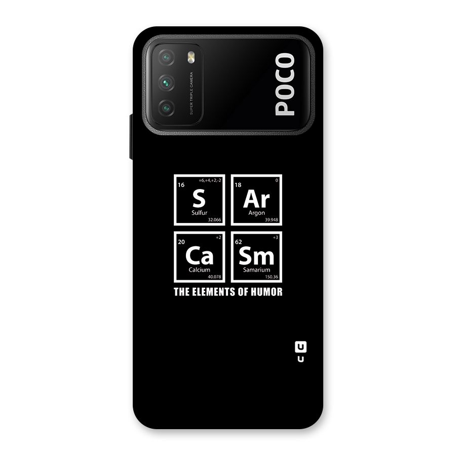 The Elements of Humor Back Case for Poco M3
