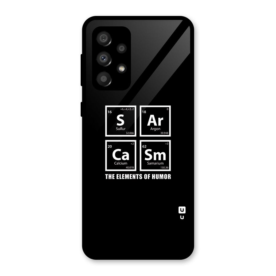The Elements of Humor Glass Back Case for Galaxy A32
