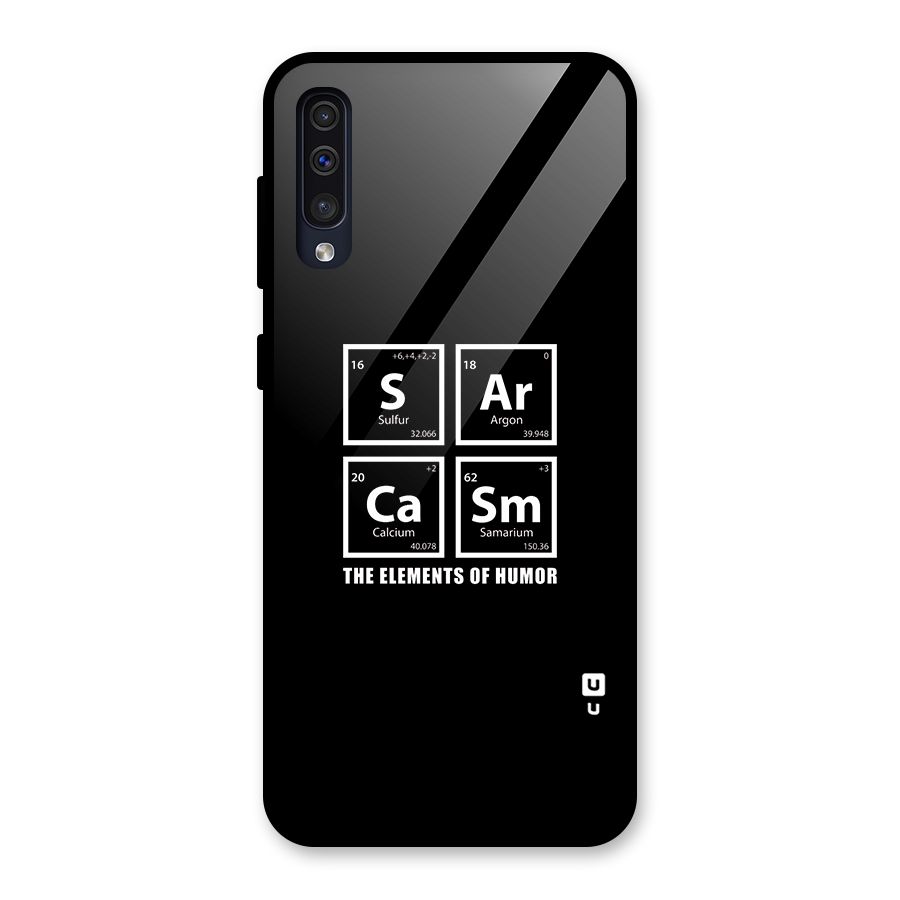 The Elements of Humor Glass Back Case for Galaxy A50s