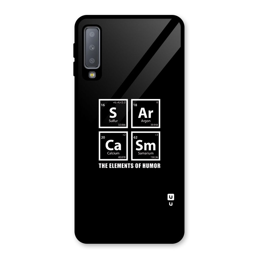 The Elements of Humor Glass Back Case for Galaxy A7 (2018)