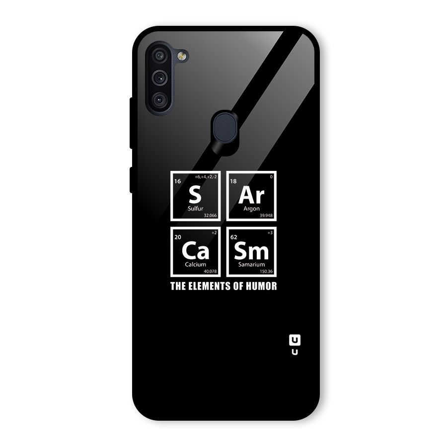 The Elements of Humor Glass Back Case for Galaxy M11