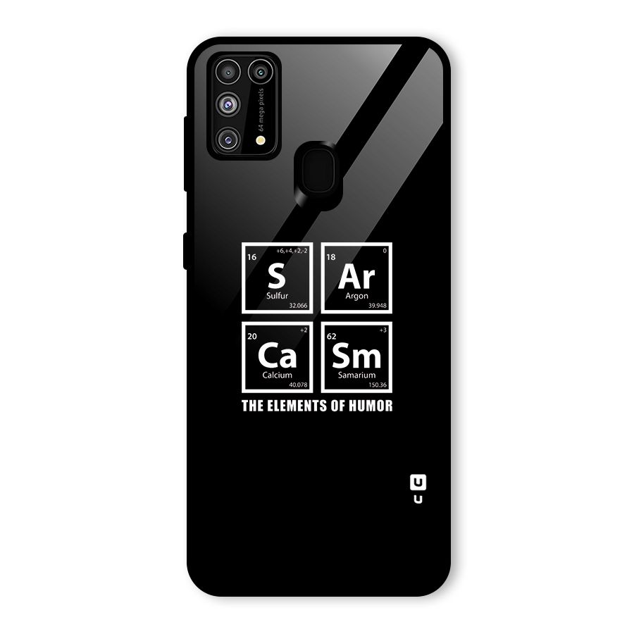 The Elements of Humor Glass Back Case for Galaxy M31