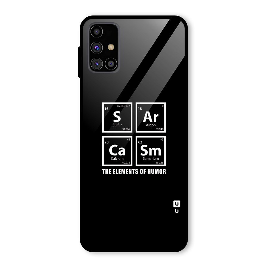 The Elements of Humor Glass Back Case for Galaxy M31s