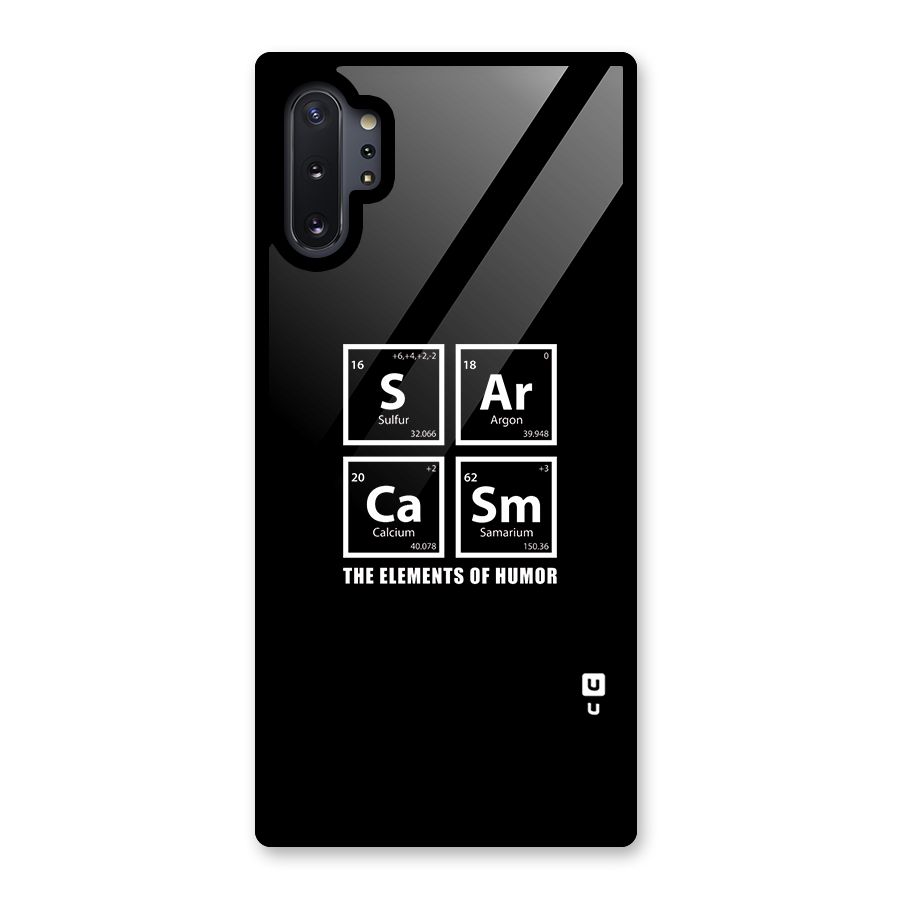 The Elements of Humor Glass Back Case for Galaxy Note 10 Plus