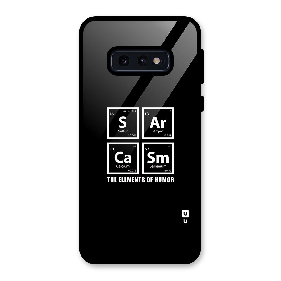 The Elements of Humor Glass Back Case for Galaxy S10e