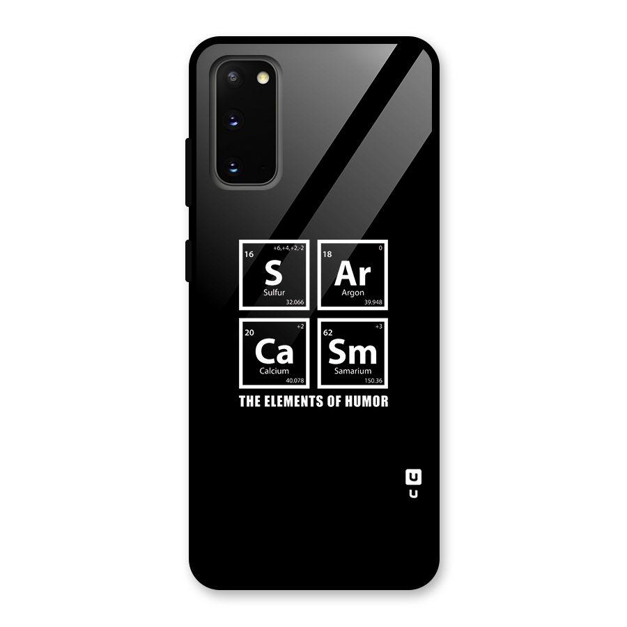 The Elements of Humor Glass Back Case for Galaxy S20