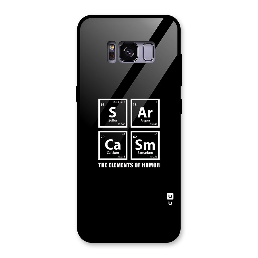 The Elements of Humor Glass Back Case for Galaxy S8