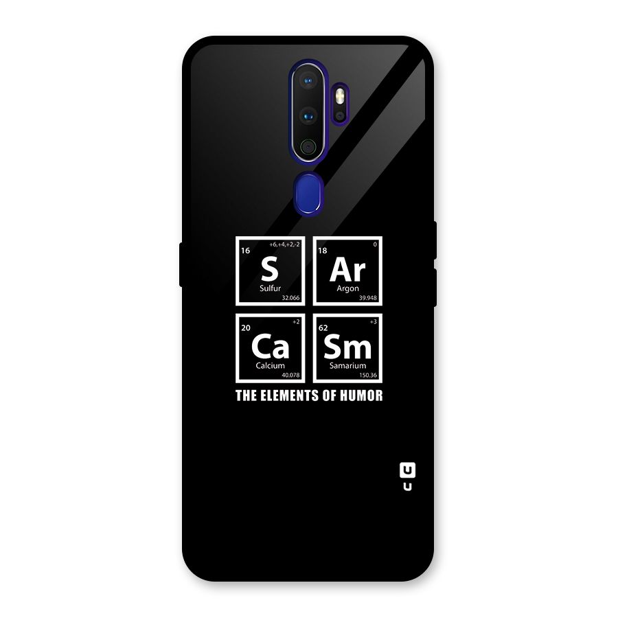 The Elements of Humor Glass Back Case for Oppo A9 (2020)