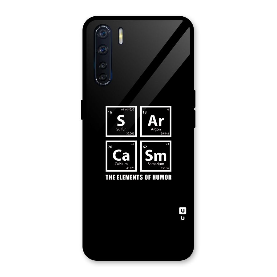 The Elements of Humor Glass Back Case for Oppo F15