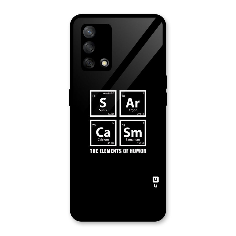 The Elements of Humor Glass Back Case for Oppo F19