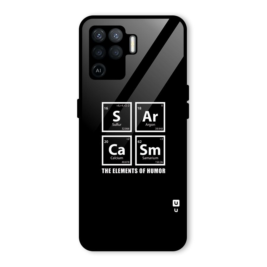 The Elements of Humor Glass Back Case for Oppo F19 Pro