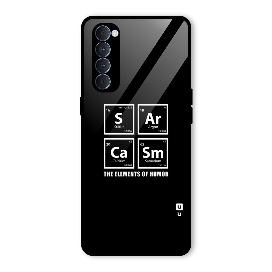 The Elements of Humor Glass Back Case for Oppo Reno4 Pro