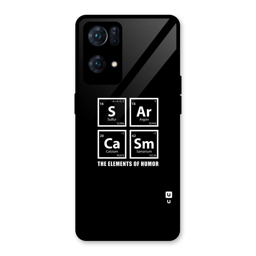 The Elements of Humor Glass Back Case for Oppo Reno7 Pro 5G