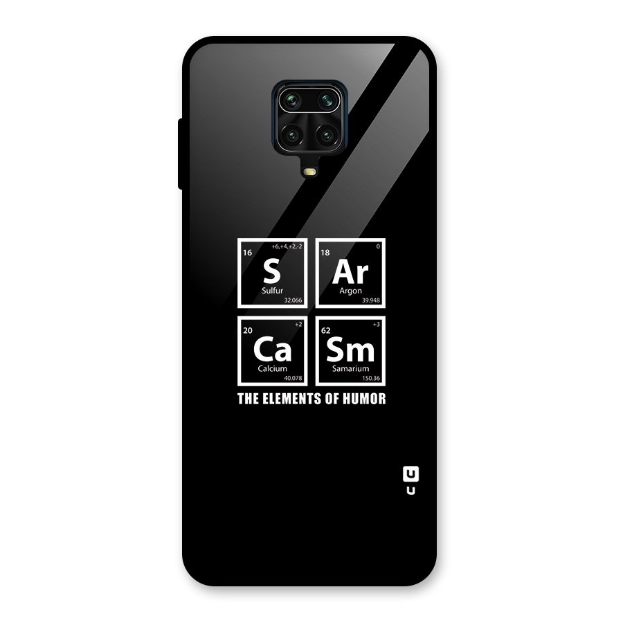 The Elements of Humor Glass Back Case for Poco M2 Pro