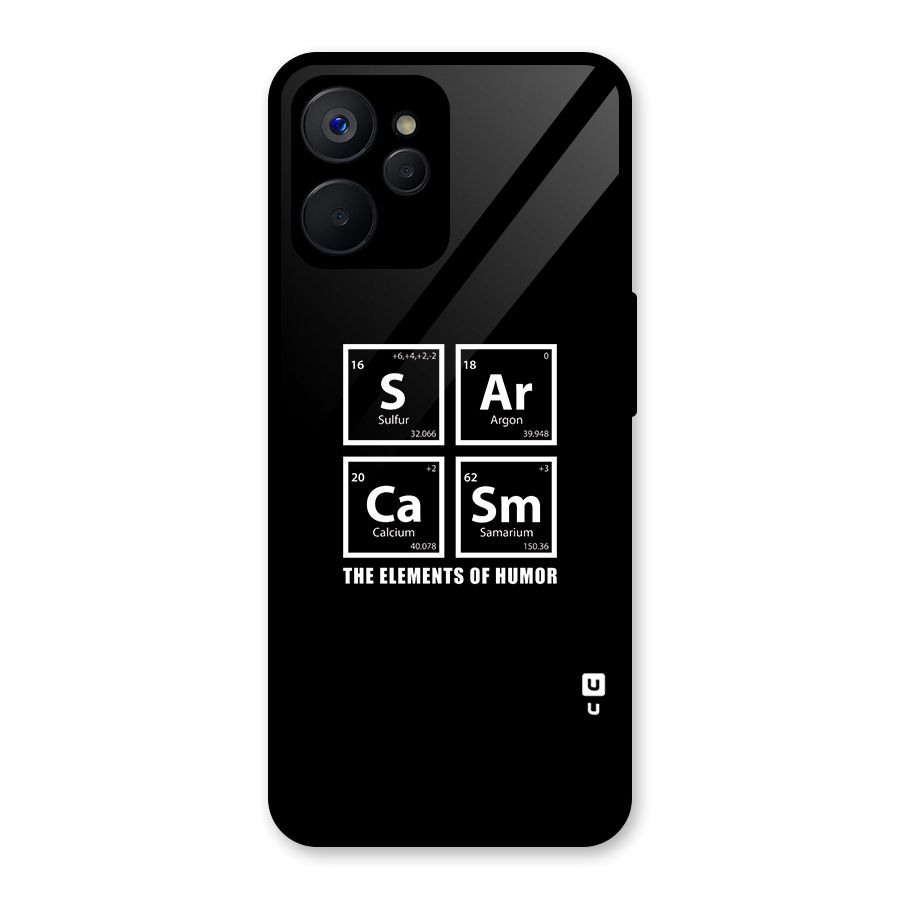 The Elements of Humor Glass Back Case for Realme 9i 5G