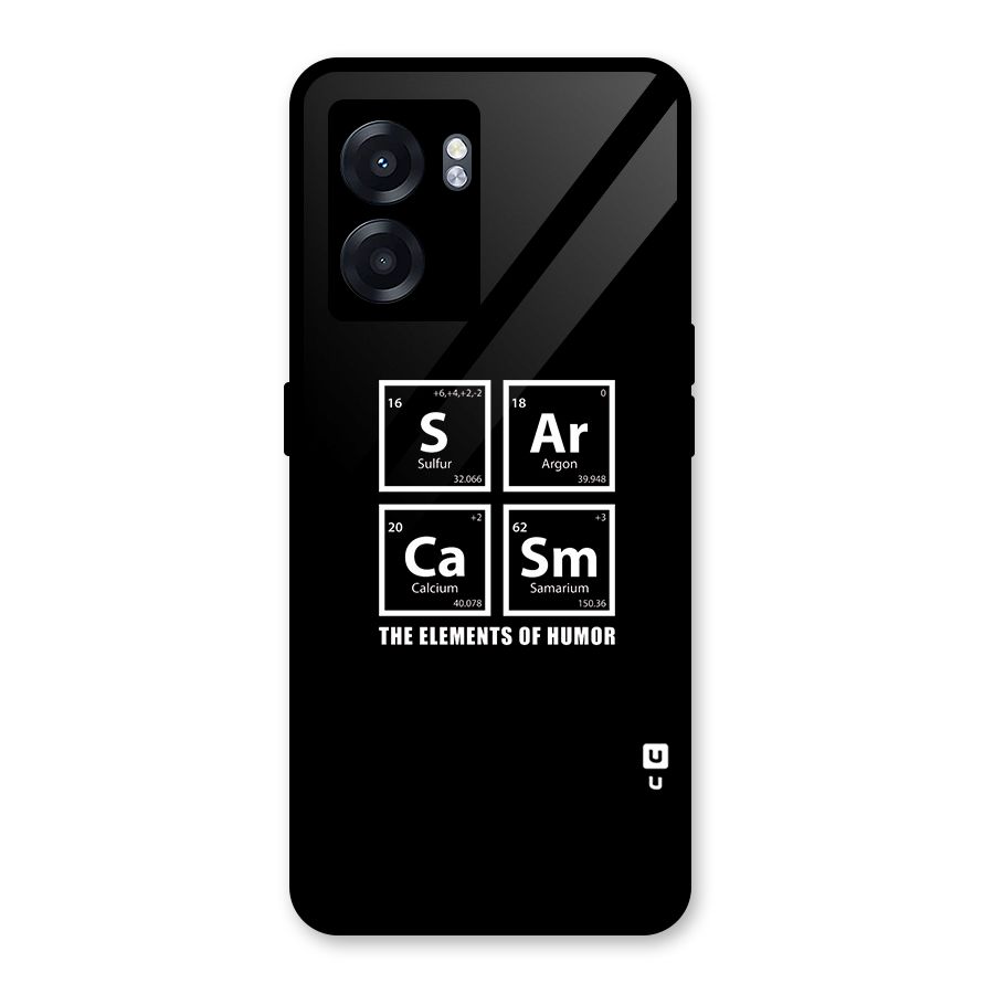 The Elements of Humor Glass Back Case for Realme Narzo 50 5G