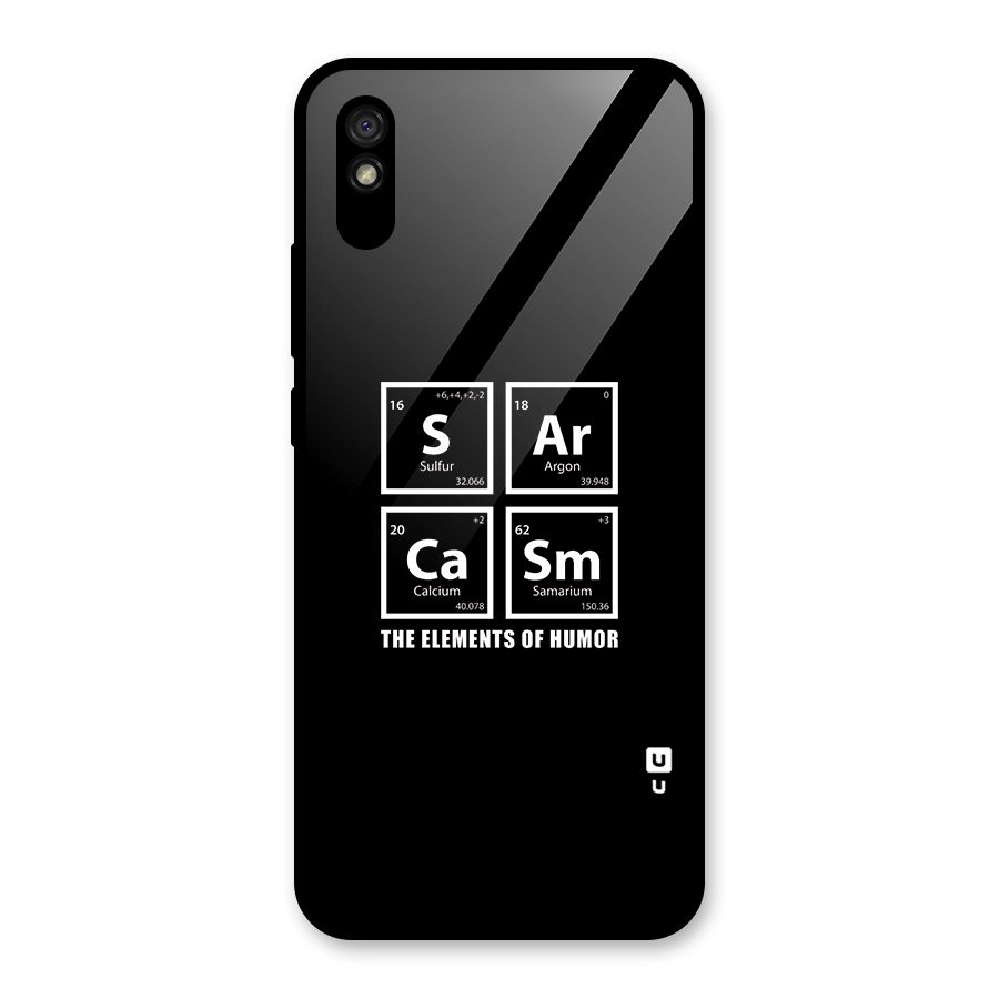 The Elements of Humor Glass Back Case for Redmi 9i