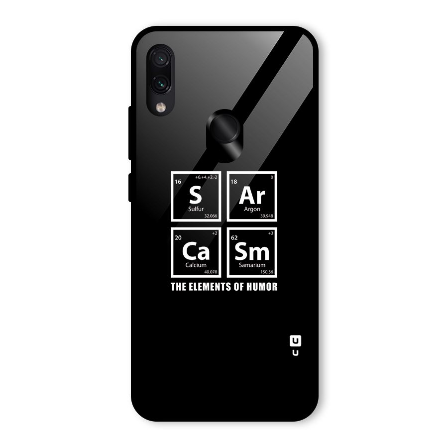 The Elements of Humor Glass Back Case for Redmi Note 7S