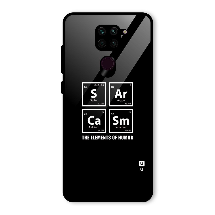 The Elements of Humor Glass Back Case for Redmi Note 9