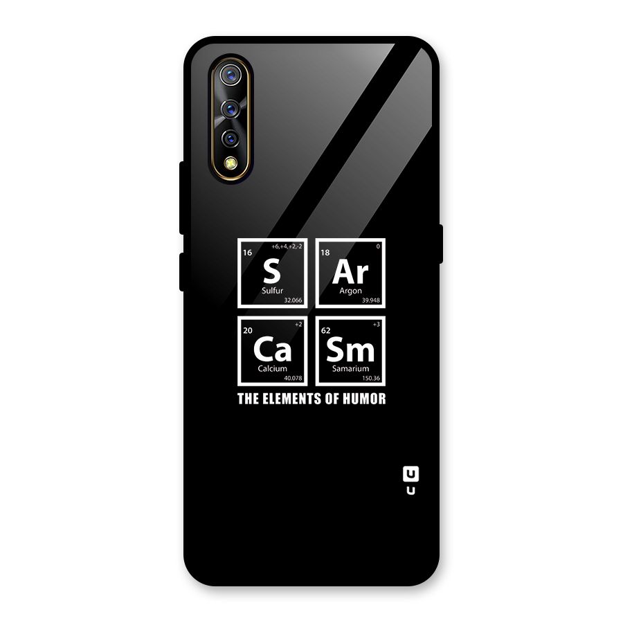 The Elements of Humor Glass Back Case for Vivo S1