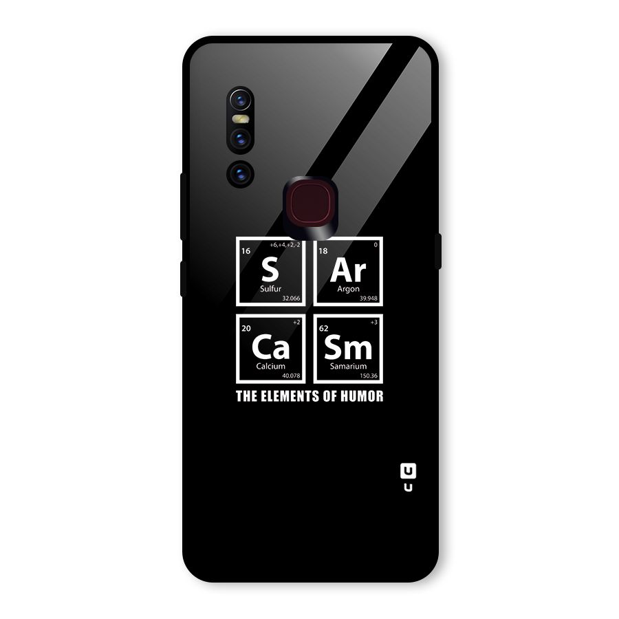 The Elements of Humor Glass Back Case for Vivo V15