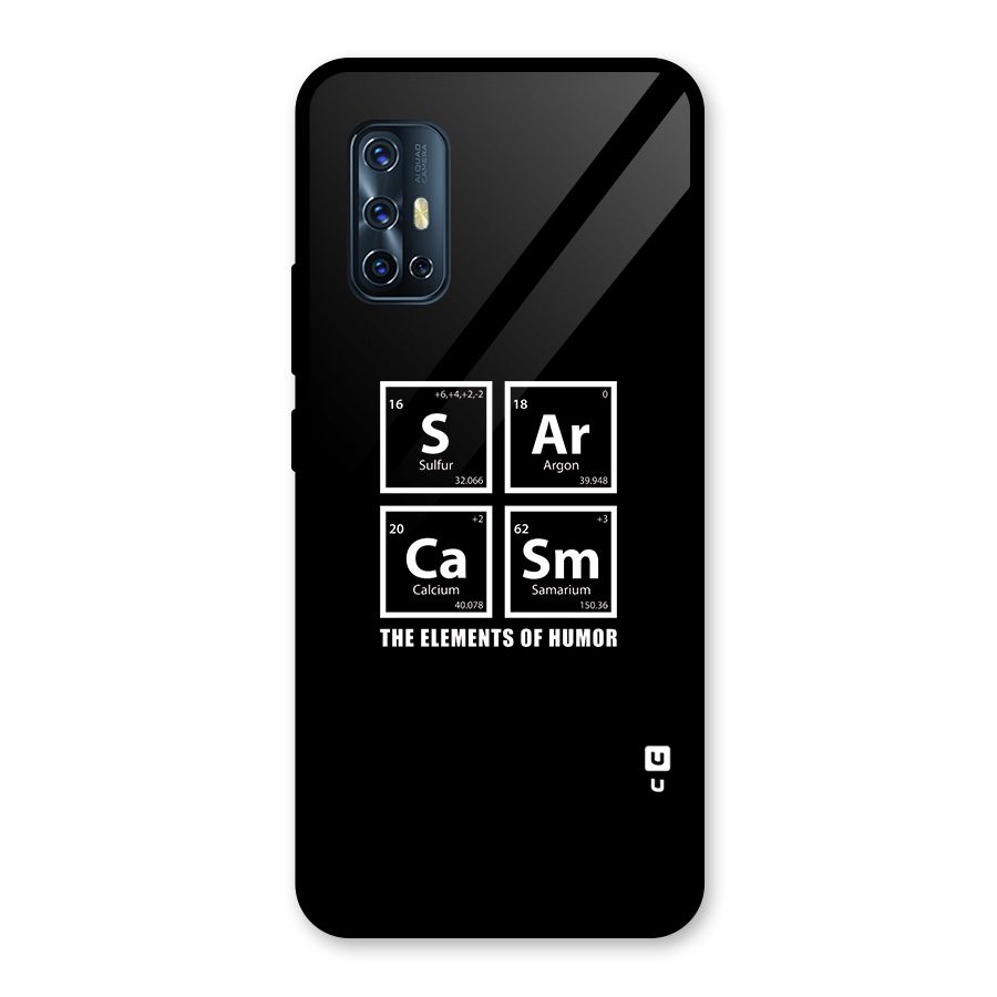 The Elements of Humor Glass Back Case for Vivo V17
