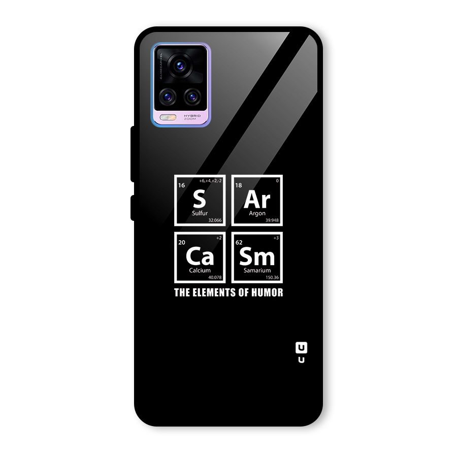 The Elements of Humor Glass Back Case for Vivo V20 Pro