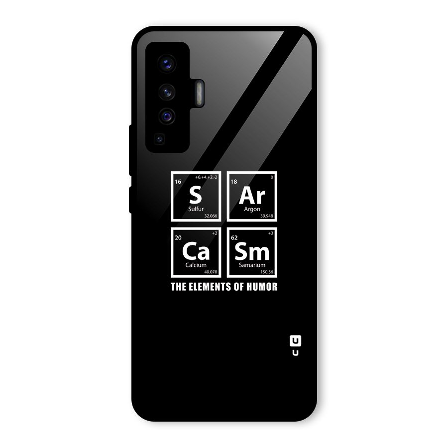 The Elements of Humor Glass Back Case for Vivo X50