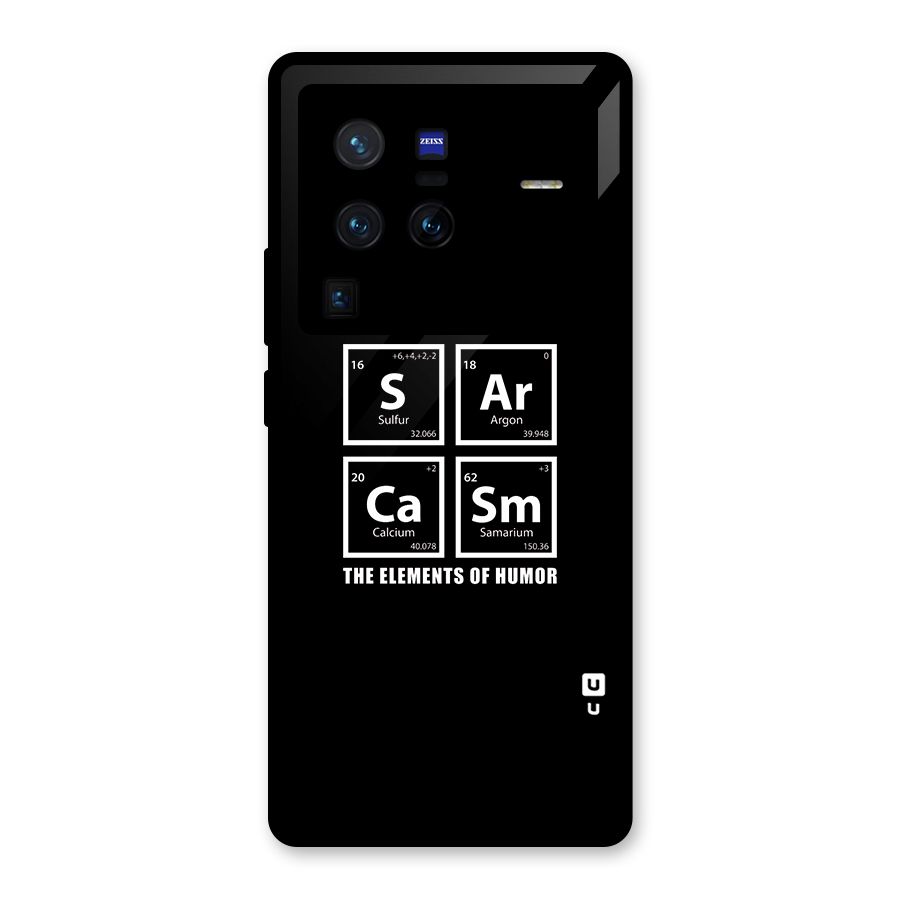 The Elements of Humor Glass Back Case for Vivo X80 Pro