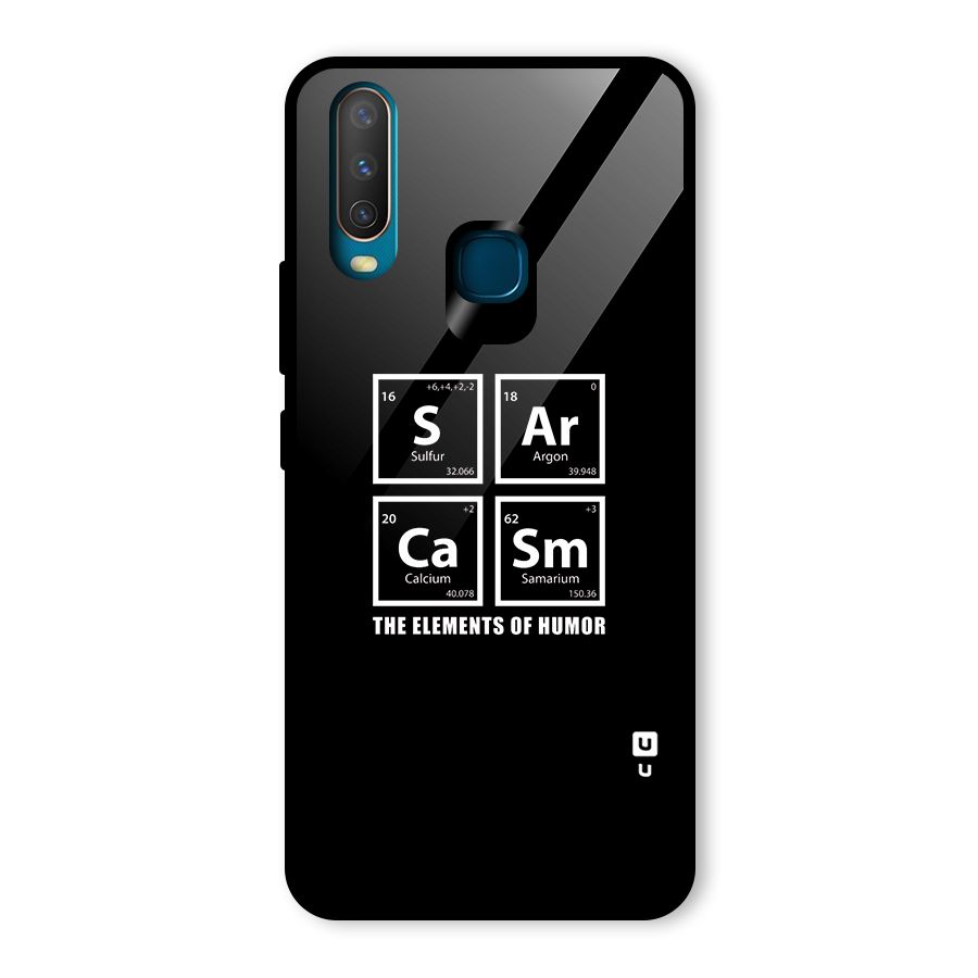 The Elements of Humor Glass Back Case for Vivo Y17