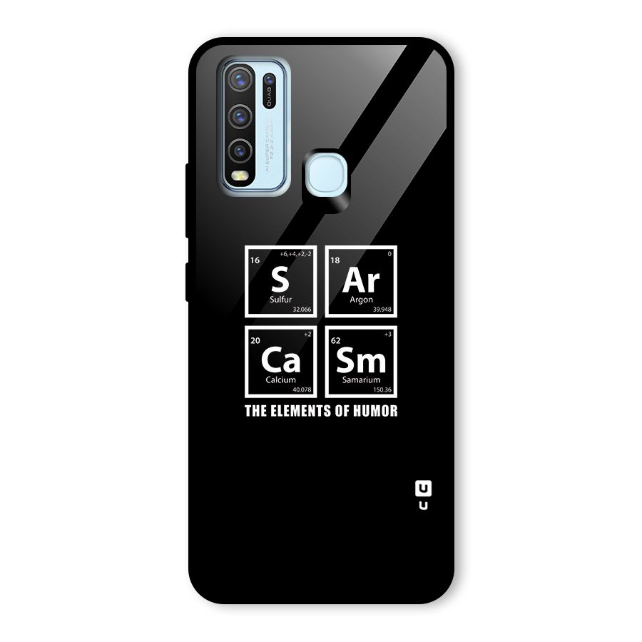 The Elements of Humor Glass Back Case for Vivo Y30