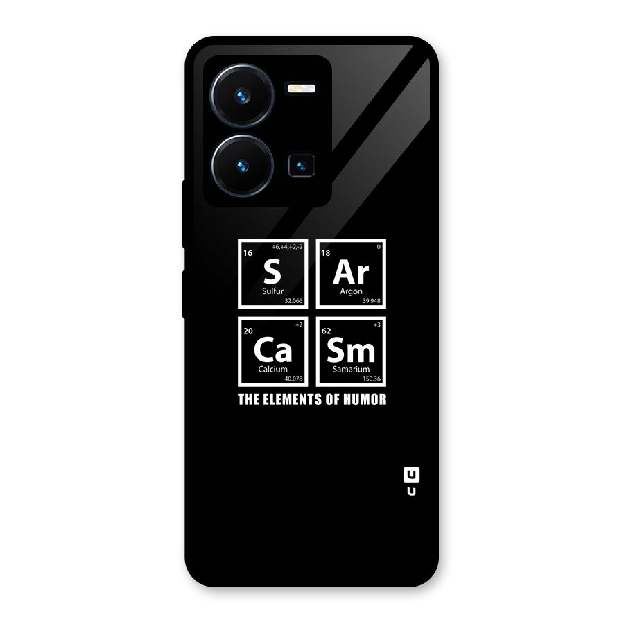 The Elements of Humor Glass Back Case for Vivo Y35
