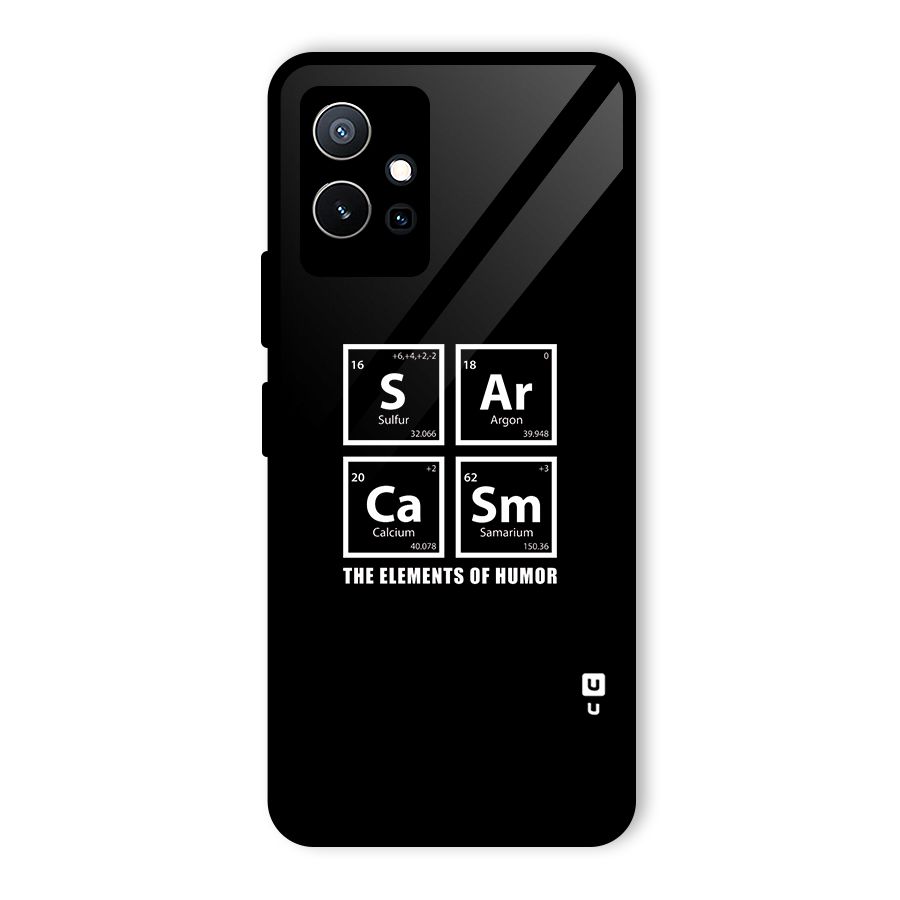The Elements of Humor Glass Back Case for Vivo Y75 5G