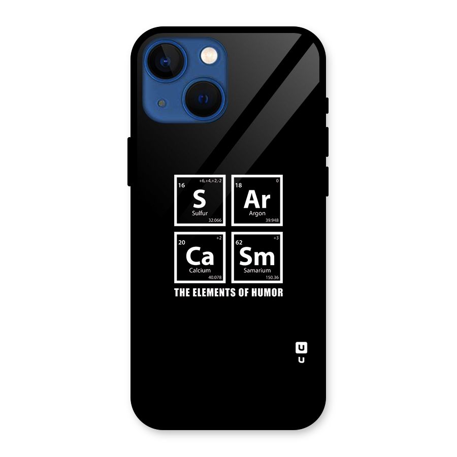 The Elements of Humor Glass Back Case for iPhone 13 Mini