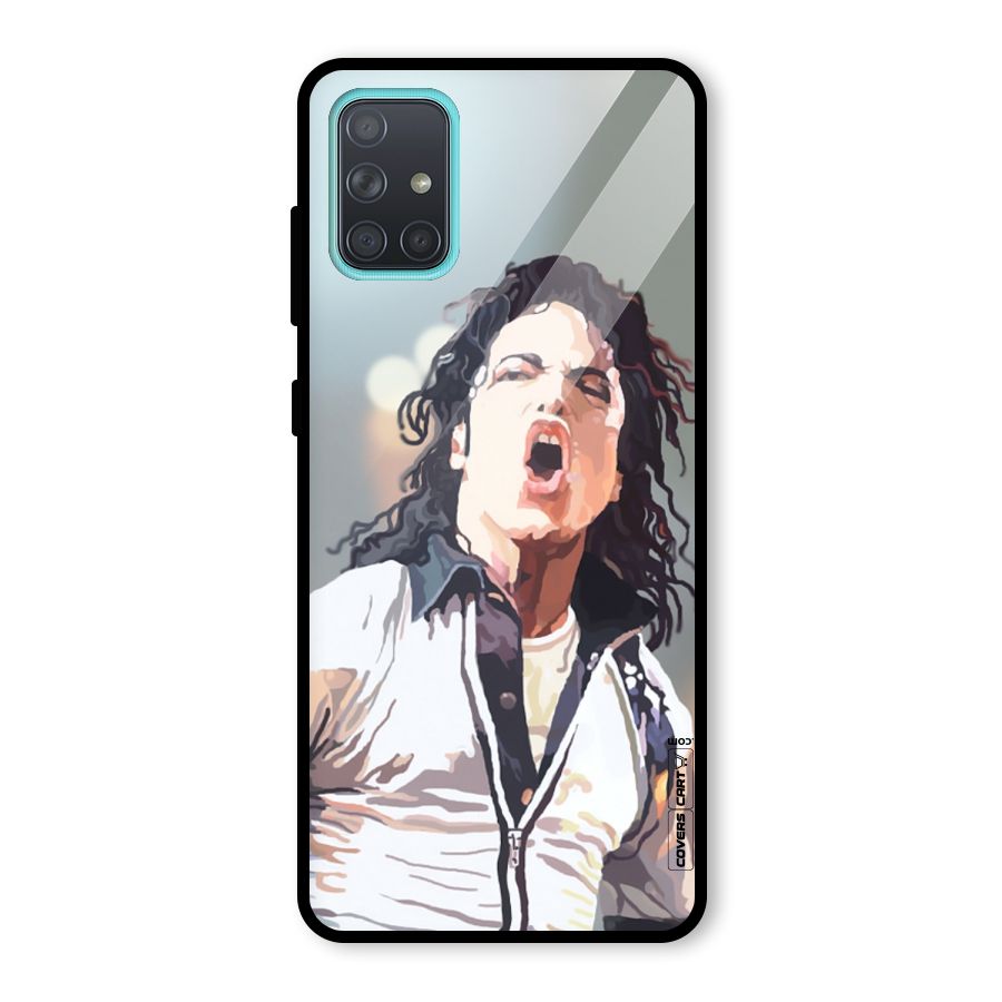 The Legend Michael Jackson Glass Back Case for Galaxy A71