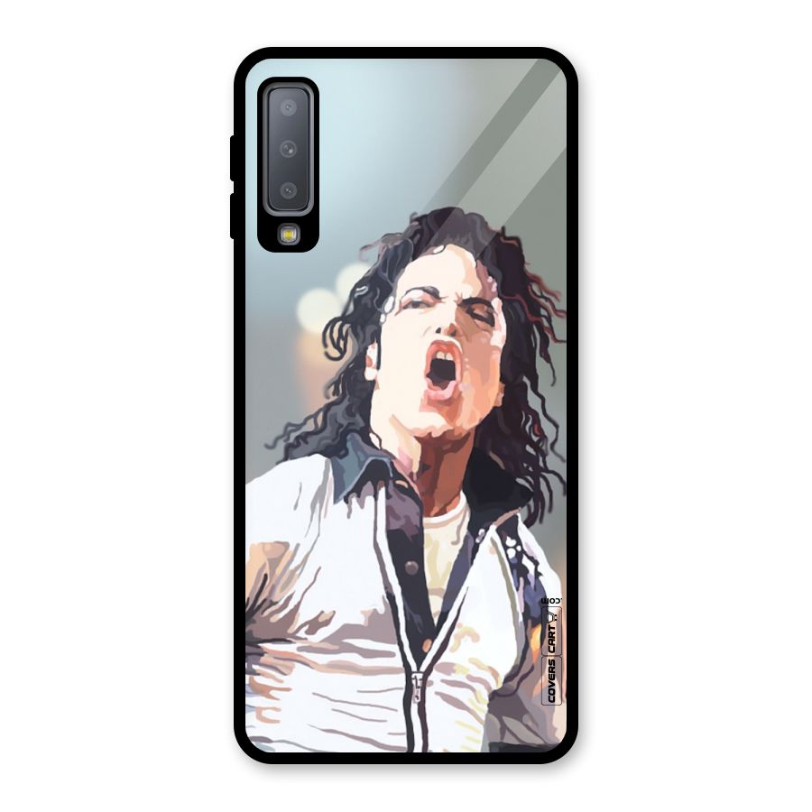 The Legend Michael Jackson Glass Back Case for Galaxy A7 (2018)