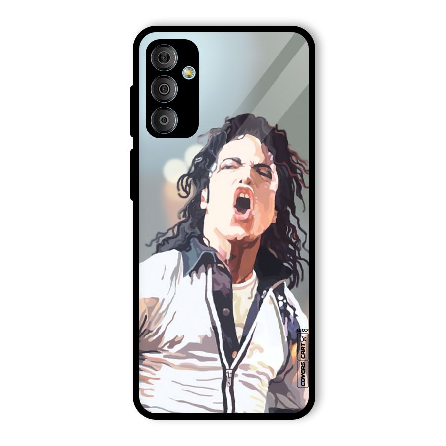 The Legend Michael Jackson Glass Back Case for Galaxy F23