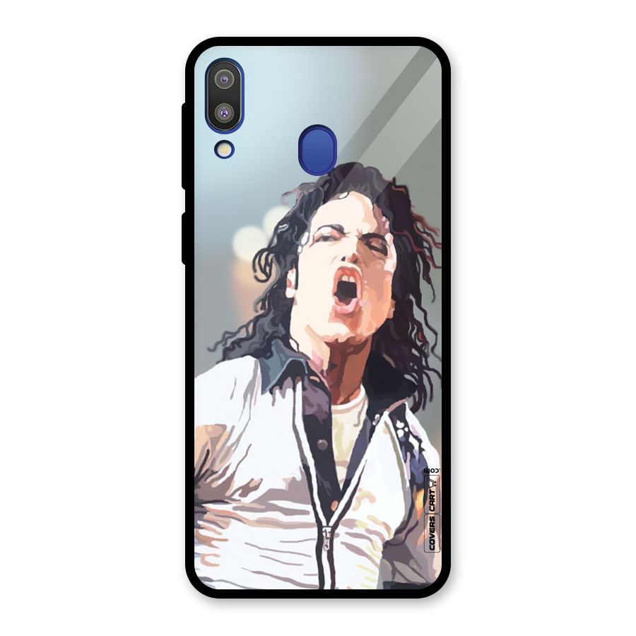 The Legend Michael Jackson Glass Back Case for Galaxy M20
