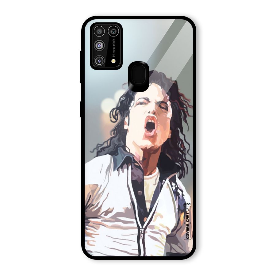 The Legend Michael Jackson Glass Back Case for Galaxy M31