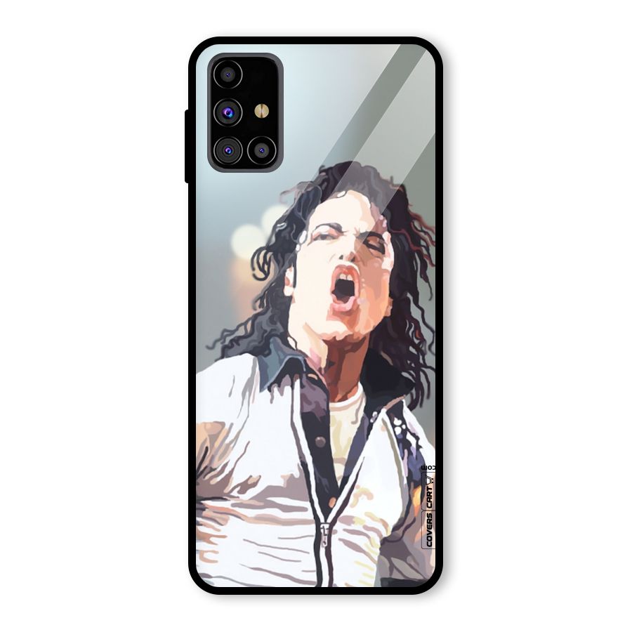 The Legend Michael Jackson Glass Back Case for Galaxy M31s