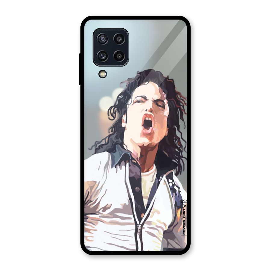 The Legend Michael Jackson Glass Back Case for Galaxy M32