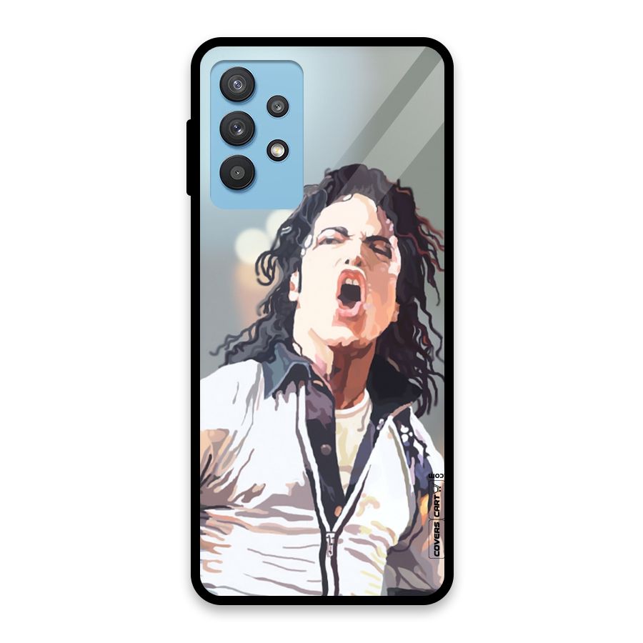 The Legend Michael Jackson Glass Back Case for Galaxy M32 5G