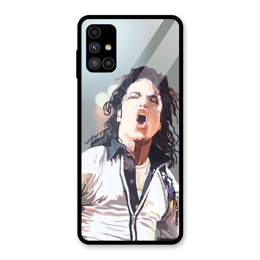 The Legend Michael Jackson Glass Back Case for Galaxy M51