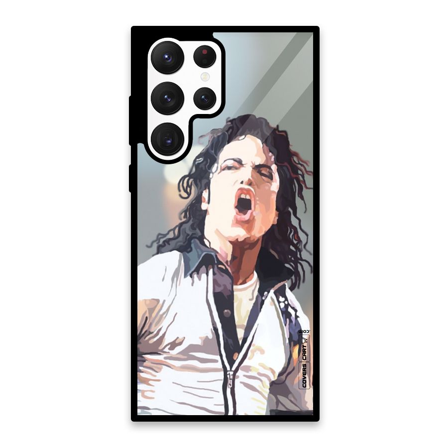 The Legend Michael Jackson Glass Back Case for Galaxy S22 Ultra 5G